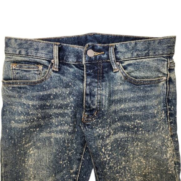 MNML Bleach Distressed Skinny Jeans Mens Size 29 - Picture 3 of 11